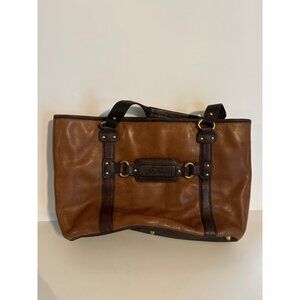 Stone Mountain Leather Tote Bag In Brown
